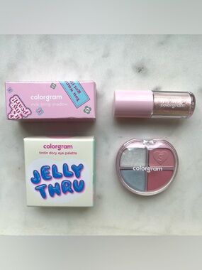 💜 SET OF 2, COLORGRAM Eyeshadow Palette & Liquid Glitter Eyeshadow